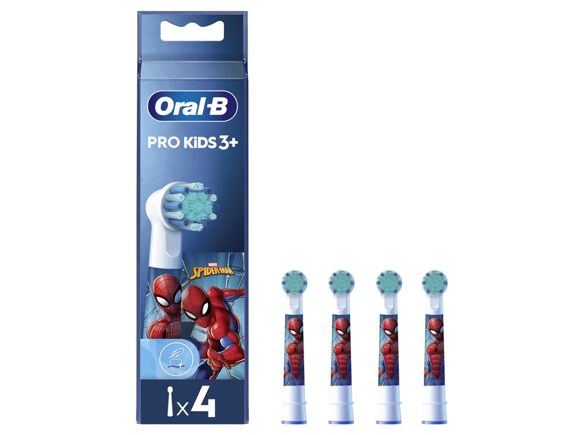 Recarga ORAL-B Kids Spiderman (4 unidades)