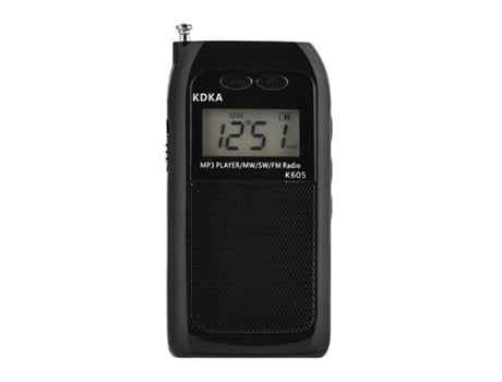 Mini Rádio De Bolso Fm Am Sw Mw, Receptor De Rádio Tonal Digital, Tocador De Música Mp3, Rádio Fm/ondas Curtas Estéreo Ushion