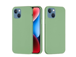 Lurelia Capa Protetora Para Iphone 15 Plus, Em Silicone E Pc, Interior Em Microfibra, Recortes Precisos, Cor Verde E Anti-riscos