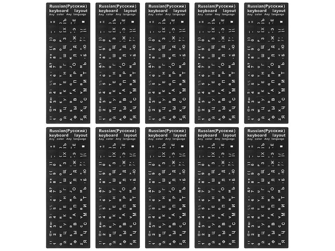 10pcs Adesivos De Teclado Universais