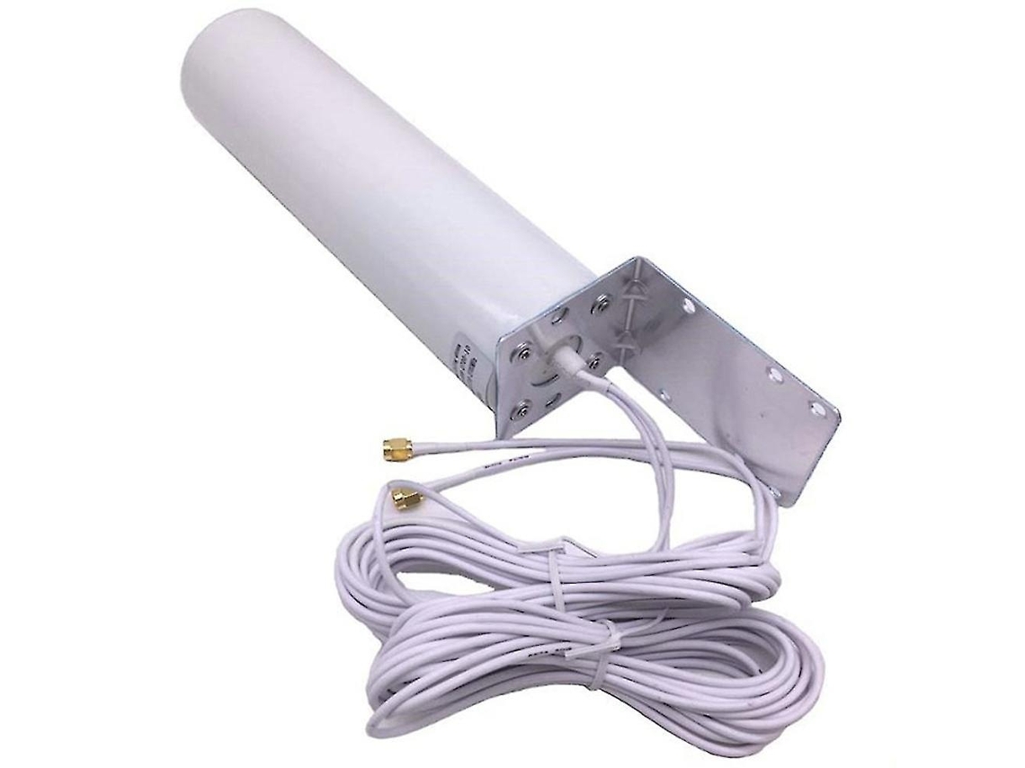 Antena Externa 3g/4g Lte De 5m Com Conector Duplo Crc9/ts9/sma Para Modem Roteador