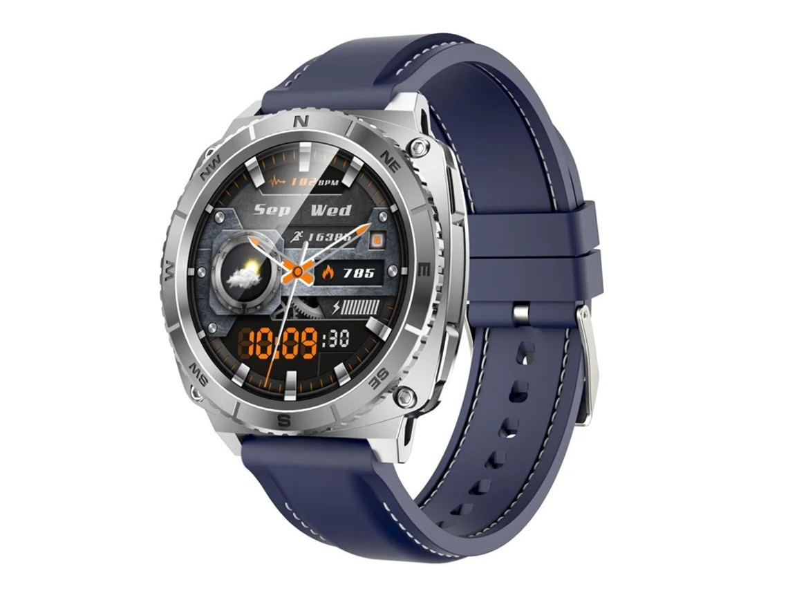 Smartwatch Ai Dial, Contador Rotativo com Conexão Mecânica, Tela Amoled, Bateria de 400mAh, Sensor ST, Adequado para Android iOS Bestvite (Azul)
