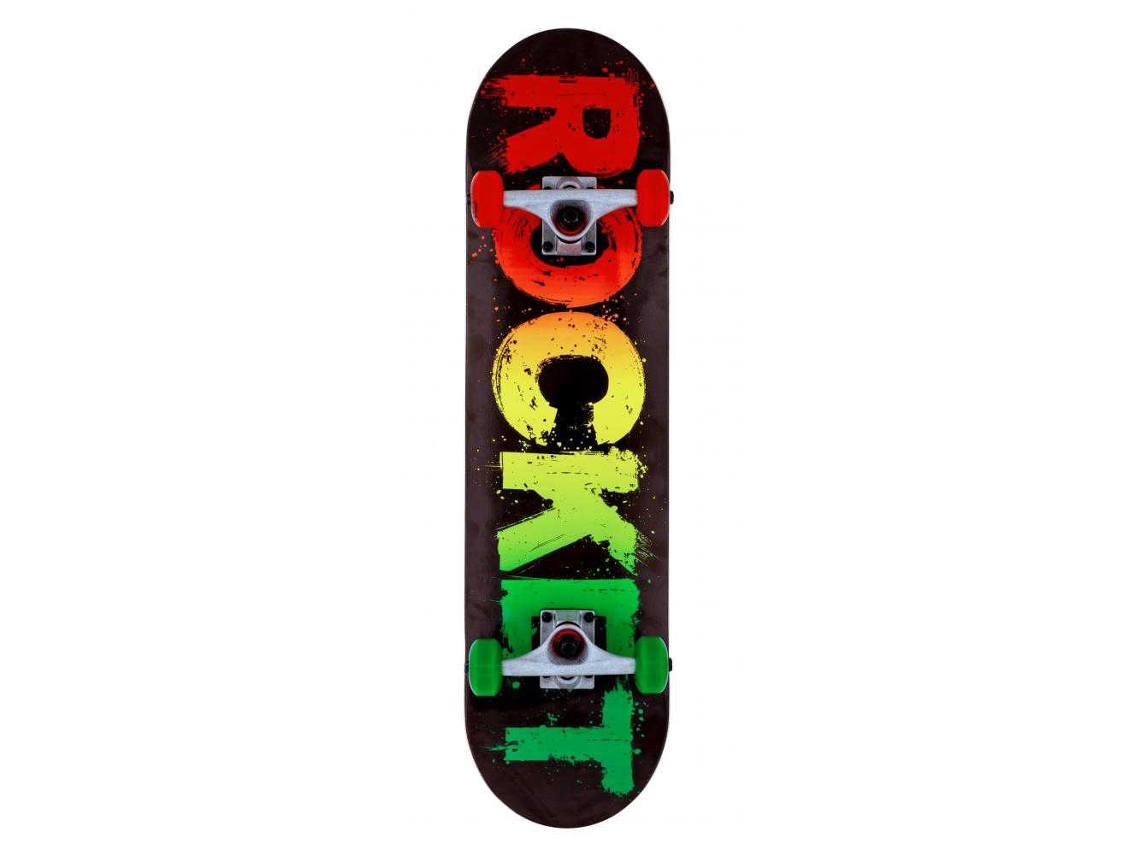 Skateboard Hot Rasta Fade 8 Polegadas Rocket Hot Sports Toys