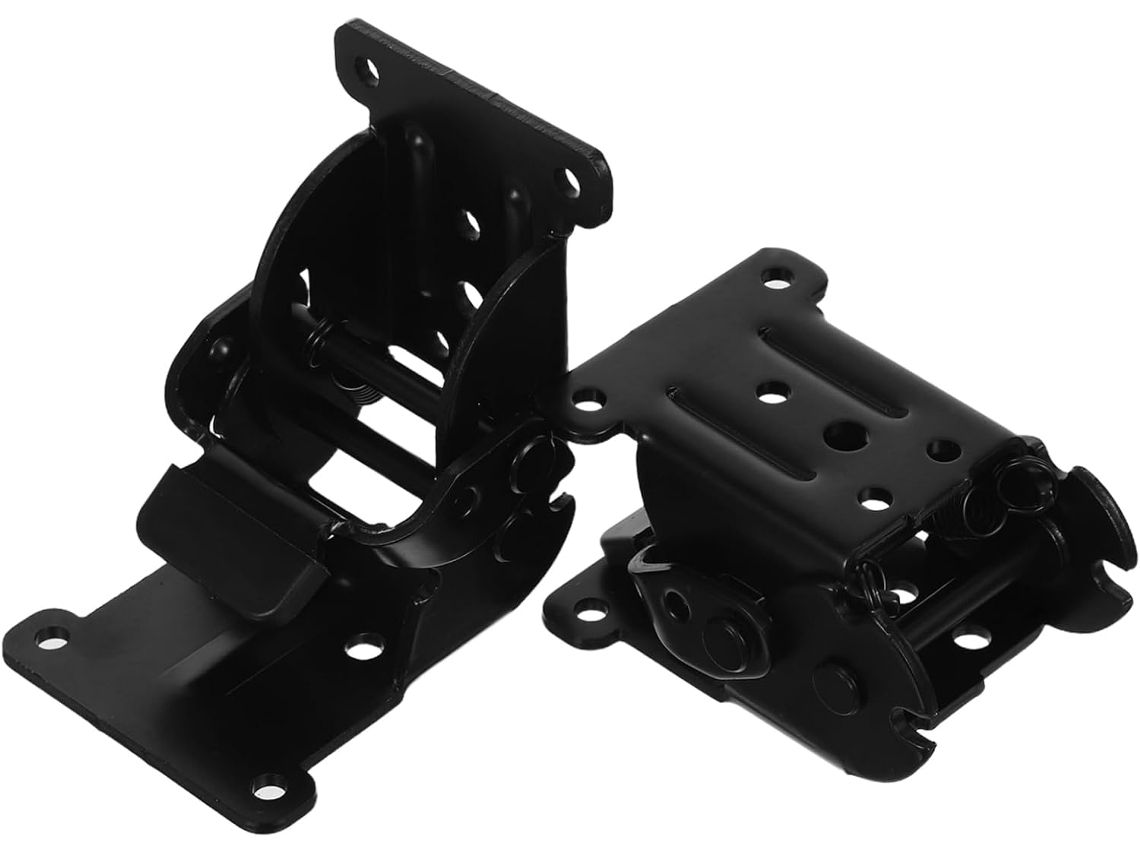 2 Peças Oculta Para Porta Suportes Pés De Móveis Mesa Ferro Preto
