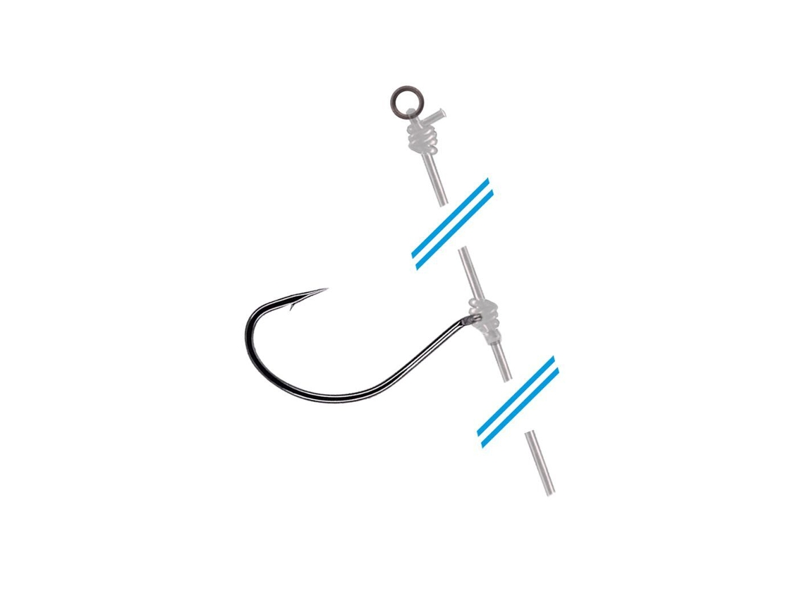 Conjunto de 3 Ganchos FREESTYLE Reload Dropshot Rig 0,18 Mm