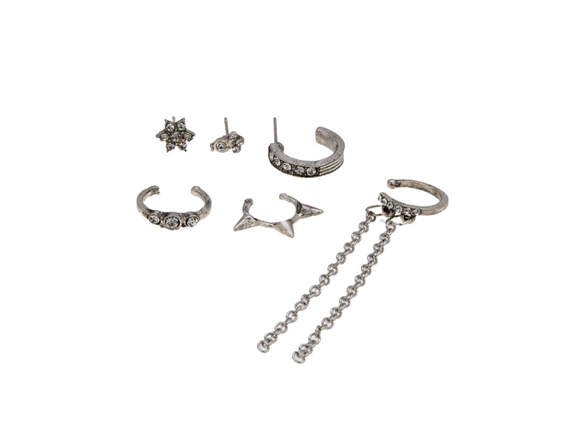 Brincos De Mulher Pendentes Com Strass Clips De Ouro