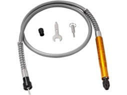 Cabo flexível de furadeira elétrica com porta brocas de 3mm para lixar, polir e cortar (dourado) | S/MARCA