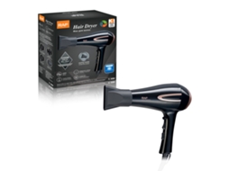 Secador de Cabelo 2000w Ar Quente e Frio Alta Potência Casa Hotel Cabeleireiro Tambor de Secador de Cabelo MDUG (preto)