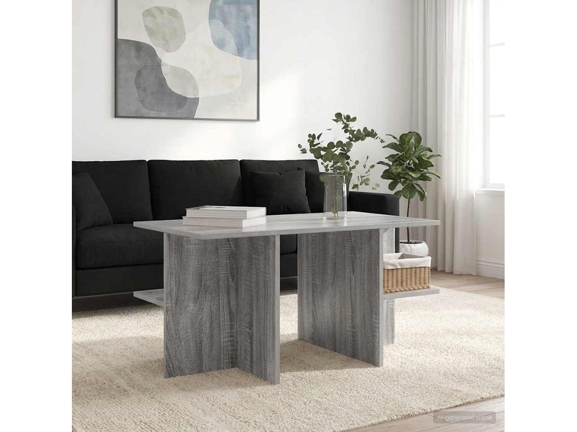 Mesa De Centro Sonoma Cinzento 87 X 50 X 45 Cm