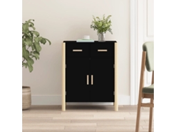 Vidaxl Aparador 62x38x75 Cm Derivados De Madeira Preto