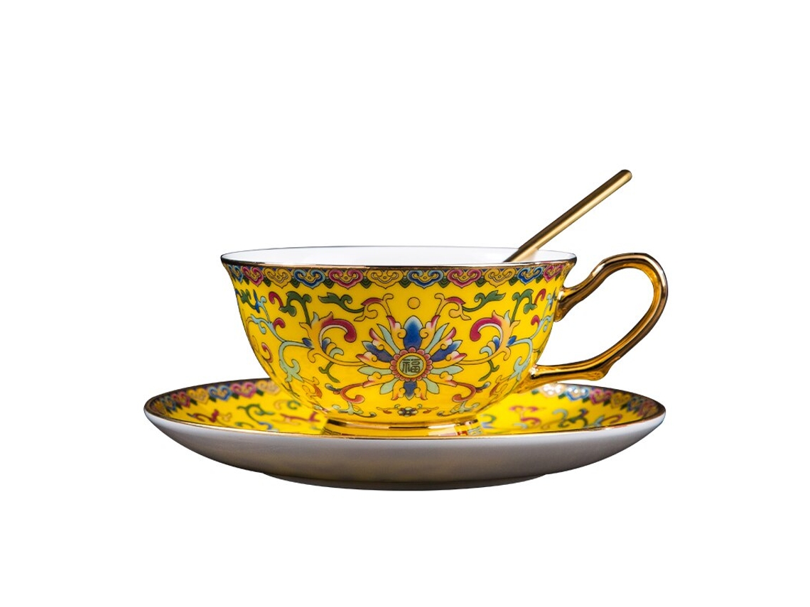 Chávena XGF Cerâmica de Luxo (Amarelo)