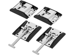 Conjunto De 2-travas Porta Trailer E Reboque Em Aço Inoxidável Com Fácil Instalação