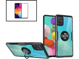 Kit Capa e Película de Vidro Temperado Samsung Galaxy S10E Clear Armor Transparente e Preto
