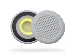 Almofadas Zruxe Para Auscultadores Jabra Evolve 20 Se, 30 Ii, 40, 65 (espuma De Memória, Cinzento, Par De 2)