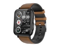 Smartwatch TK10 1,91 polegada IP68 à prova d'água pulseira de couro suporta diagnóstico médico de IA / oxigênio no sangue / monitorament