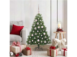 Vidaxl Árvore De Natal Artificial Com 150 Leds Verde 120 Cm Pe E Pvc