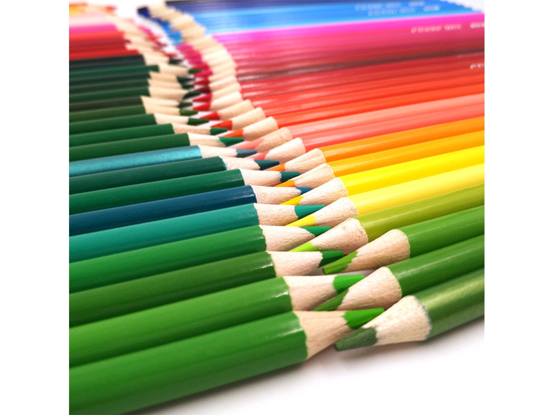 Lápis de Cor Pré-Afiados 48/72/120/160/180 Cores para Artistas Estudantes Adultos | S/MARCA