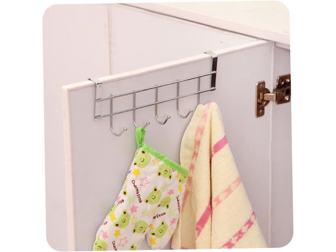 Gancho De Aço Inoxidável Reforçado Para Porta Traseira, Faixa Horizontal Larga E Espessa, Cabideiro De Parede Para