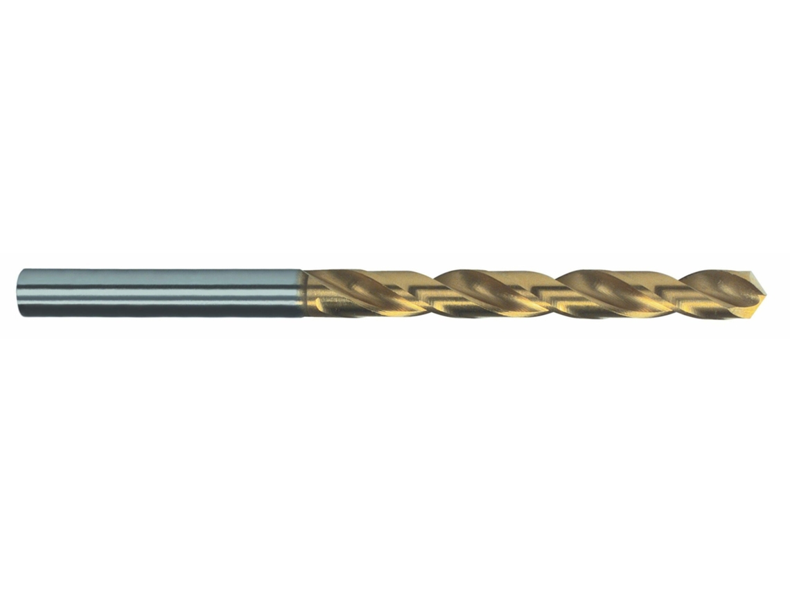 RUKO-250105T-Pack De 5 Brocas Helicoidais Din 338 Tipo N Hss-Tin Retificadas Com Autocentragem (Ø 10,5 Mm)