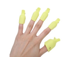 Eoocoo Clipes De Removedor De Esmalte (embalagem Com 5, Amarelo)