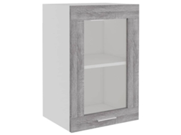 Hanging Glass Cabinet, Hanging Glass Cabinets Vidaxl Cinzeto Madeira Processada (n/a)