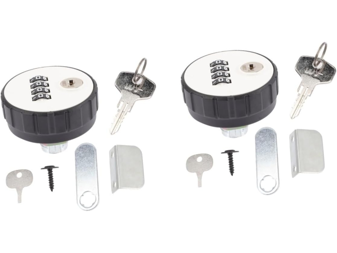 Conjunto De 2 Fechaduras De Armário Reforçadas Sem Chave Para Lockers.