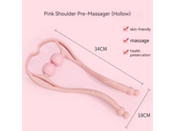 Relaxamento Alívio Home Office Manual Massagem Cervical Costas Ombro Pescoço Pescoço Dupla Bola Rolando Massagem Modeladora De Pan Aquaforge