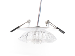 Lâmpada de Teto Led Embutida 3w Spot Light com Vidro Cristalino para Sala Quarto Corredor | S/MARCA