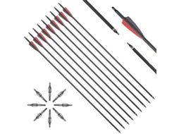 Seta De Carbono, Material Durável, Desempenho De Precisão, 12pcs 30inch