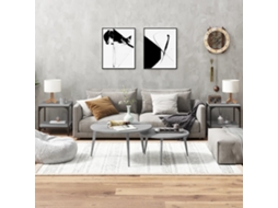 Vidaxl Mesas De Apoio 2 Pcs 40x40x40 Cm Derivados Madeira Cinza Sonoma