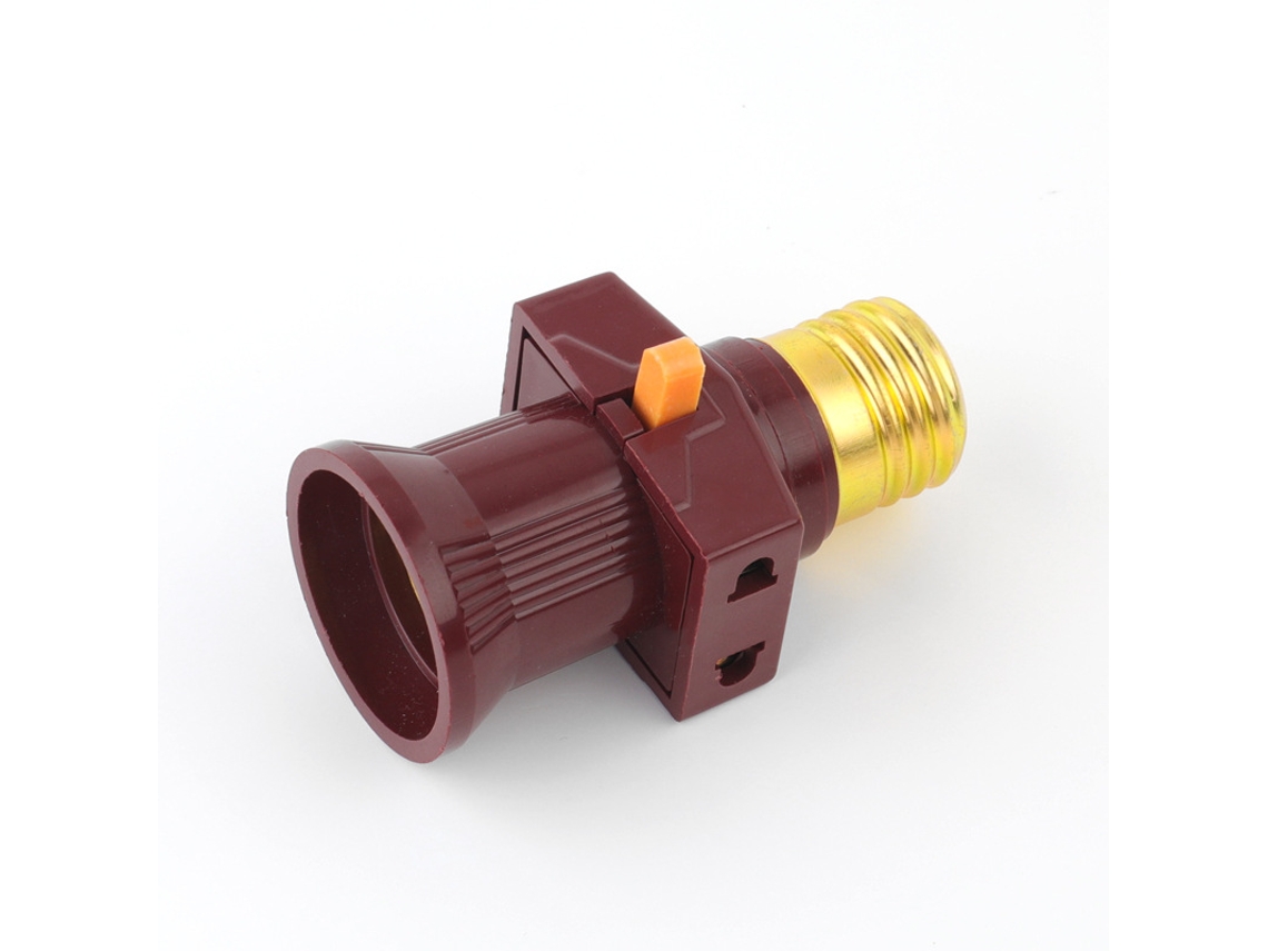 Conjunto De 3 Tomadas Rosca E27 Com Interruptor 6a
