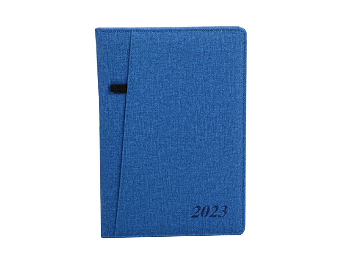Caderno Em Inglês Com Marca-página Mais Largo, Escrita Brilhante De Duas Faces, Agenda Portátil Em Espanhol Para Trabalho, Cor Azul