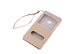 Capa flip com duas janelas para Huawei P9 Lite G9 Lite EOOCOO