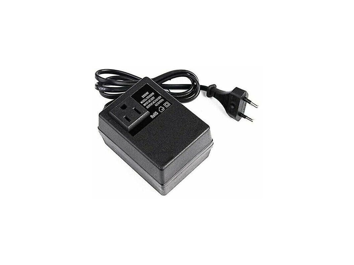 1 Unidade, Transformador De 220v Para 110v, 200w, Com Ficha Europeia, Para Tensão Reduzida