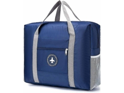 Mala de Cabine AQUAFORGE 44x35x15 Dobrável e Leve com Compartimento para Bagagem de Debaixo do Assento