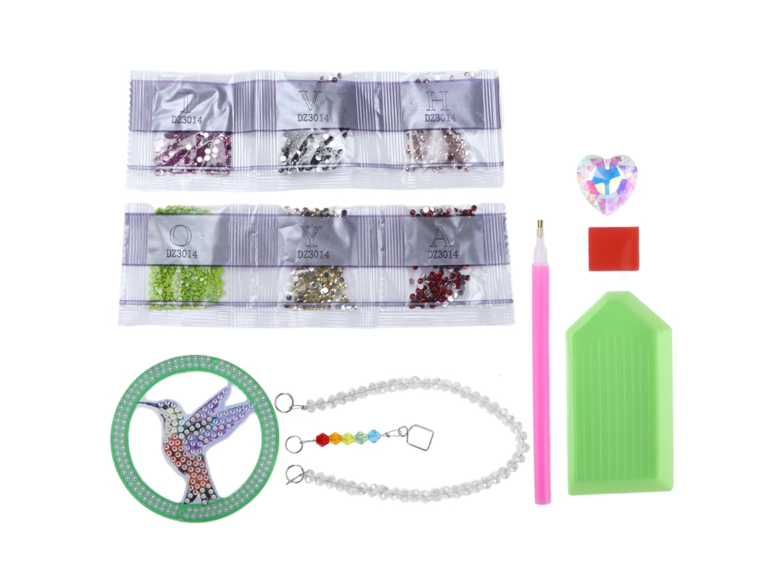 Pendiente De Piedras Strass Con Broca Completa Forma De Pájaro Especial Kit De Pintura 5d Adorno Para Coche Diy