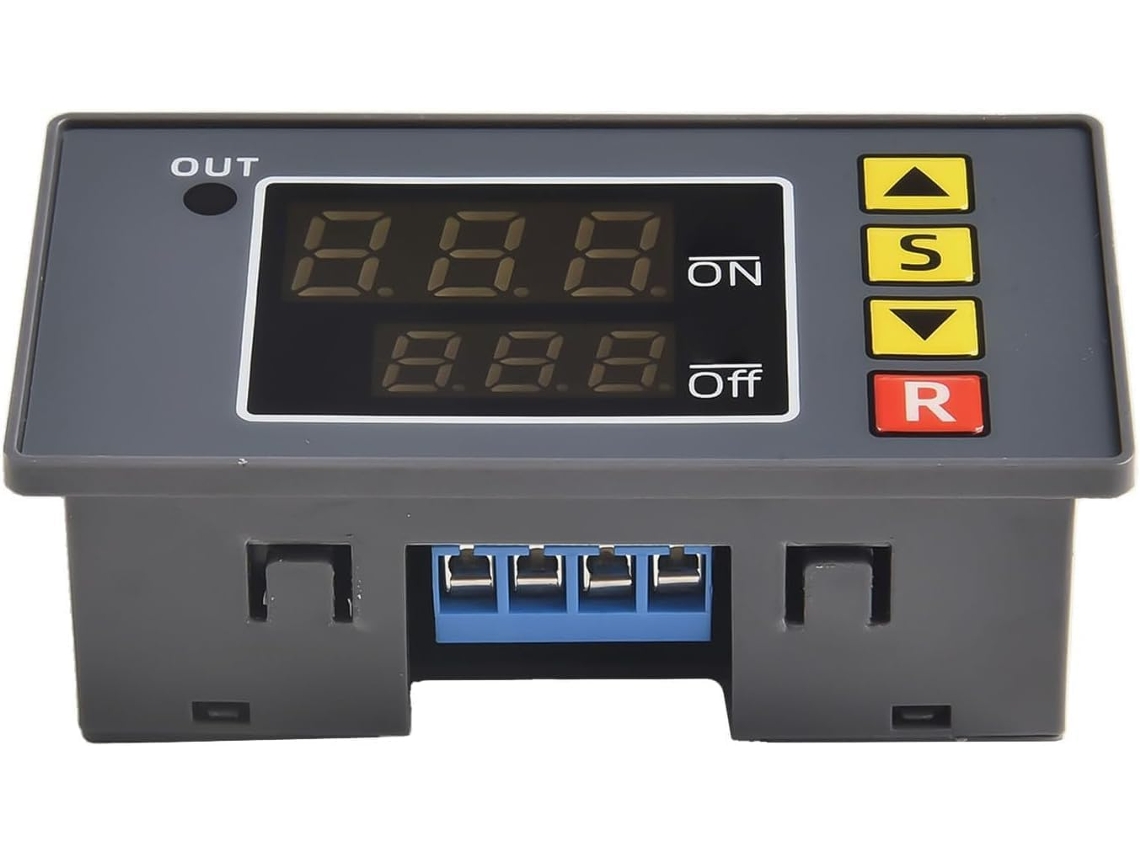 Retardo Programável Icstation Com Display Led Duplo 0 A 999 Horas