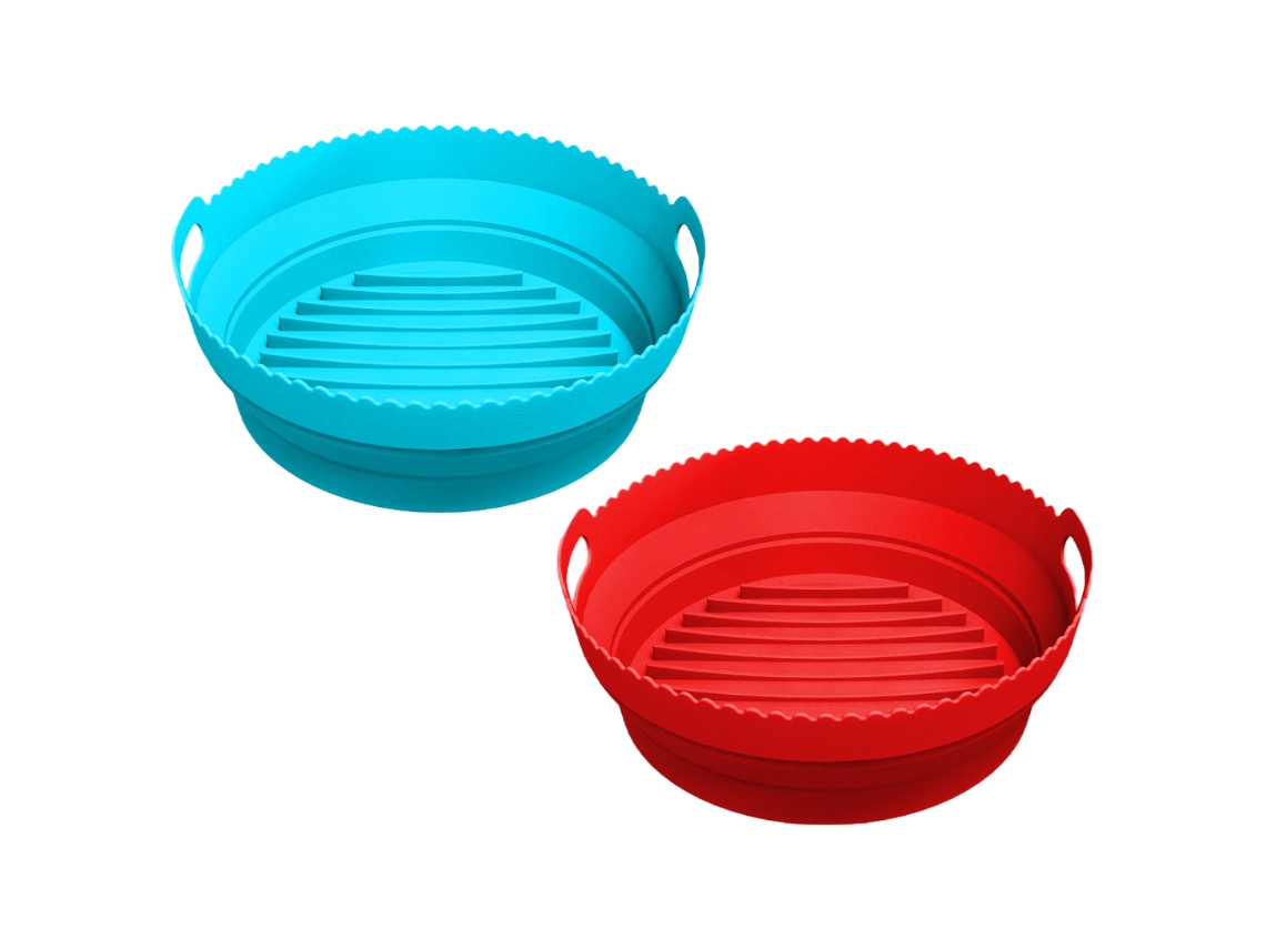 Forro de Silicone para Air Fryer Reutilizável Resistente Ao Calor Fácil de Limpar NEVEANCE