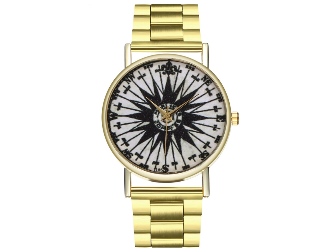 Reloj De Pareja Casual Clásico Con Cuerda De Acero Y Movimiento De Cuarzo Regalo