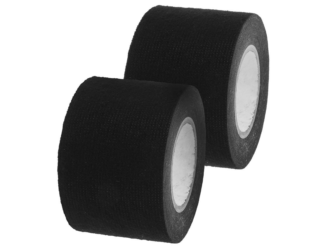 Fita Isolante Elétrica De Tecido Preto Didiseaon Para Chicotes Elétricos, Resistente A Altas Temperaturas, 50mm X 2 Rolos