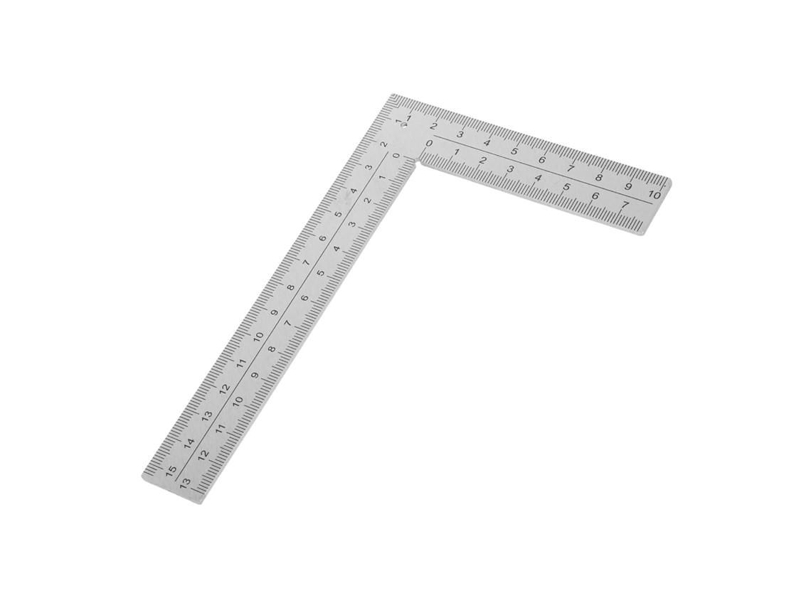 Régua Angular De Aço Inoxidável Para Posicionamento E Marcação.