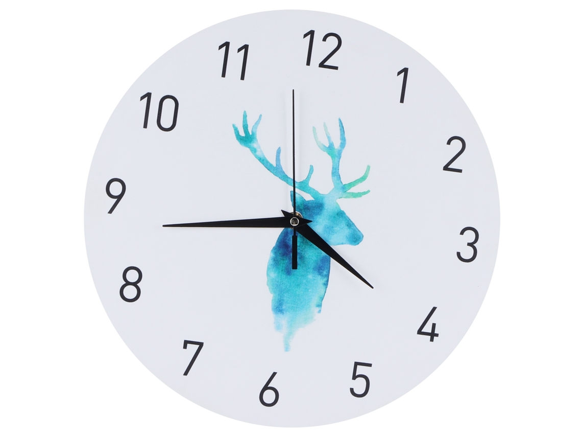 Relógio de Parede Retrô Europeu 29cm Silencioso Decorativo para Sala e Quarto | S/MARCA