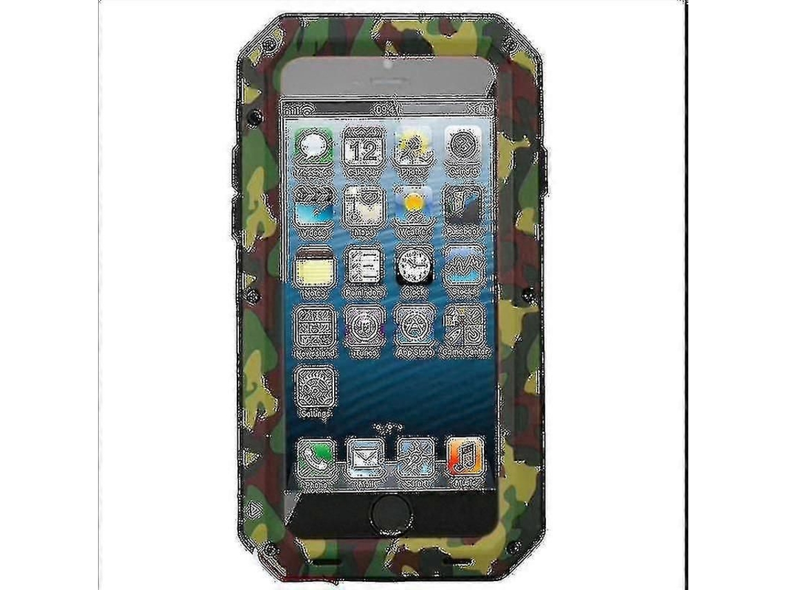 Capa De Metal Resistente E Robusta Para Iphone 14, 13, 12, Xr, X, 8, Pro Max E Se