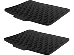 Tapete de silicone para bancada de cozinha, 2 peças, resistente ao calor, antiderrapante, grande 40 x 33 cm, para