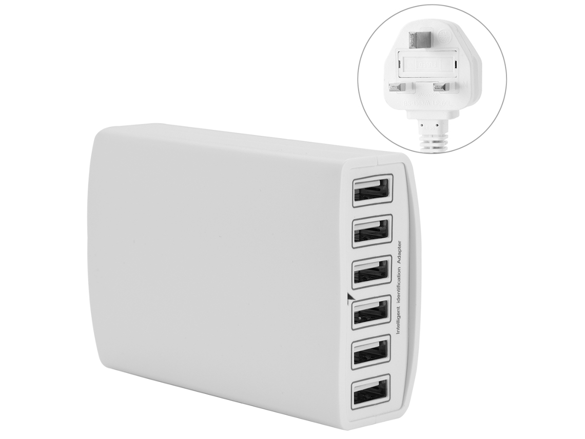 Carregador 6 Portas LAXISCREED de Alta Potência