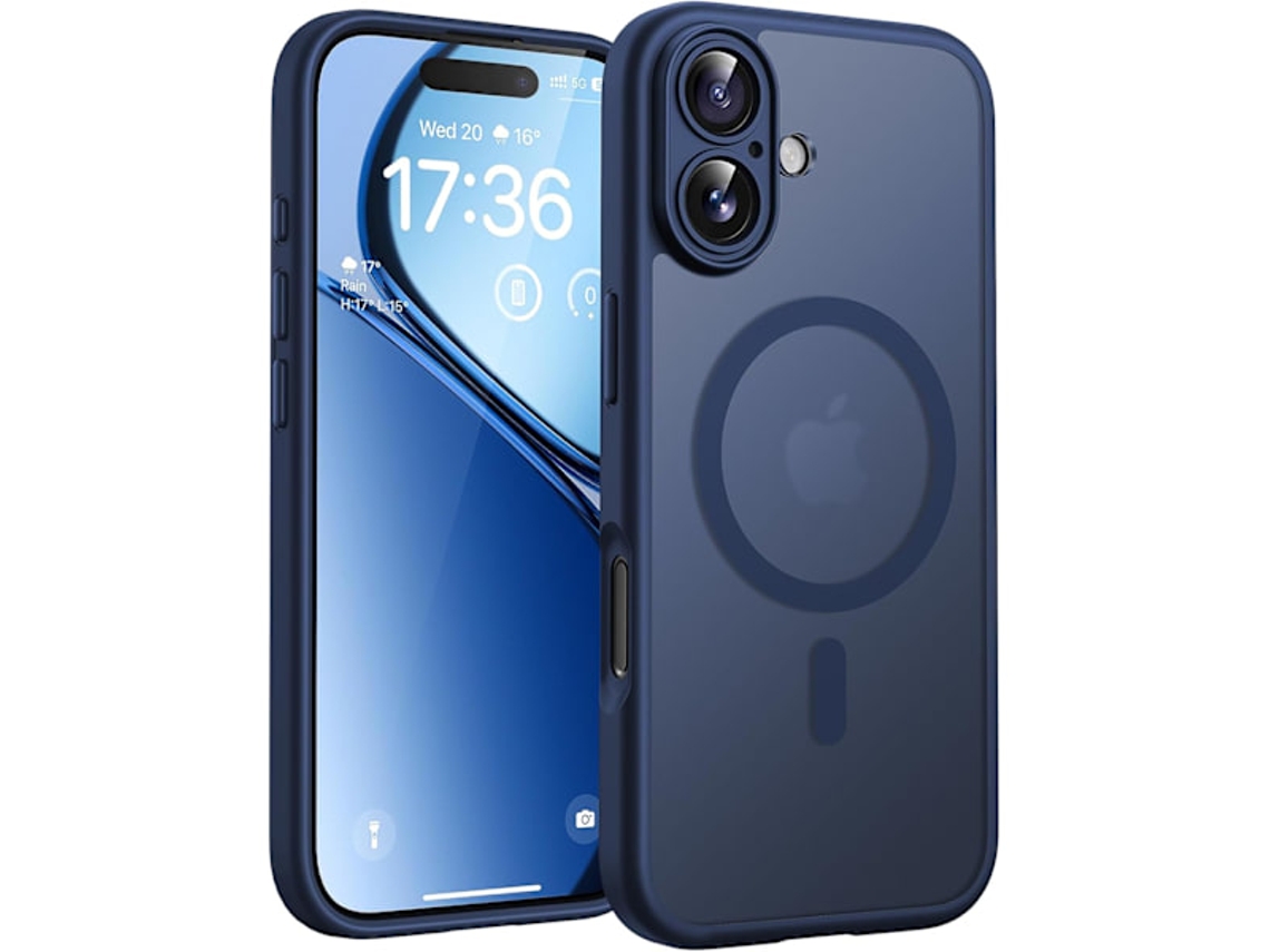 lcs Capa Magnética Para Iphone 17 De 6,3 Polegadas, Compatível Com Magsafe (azul Escuro)