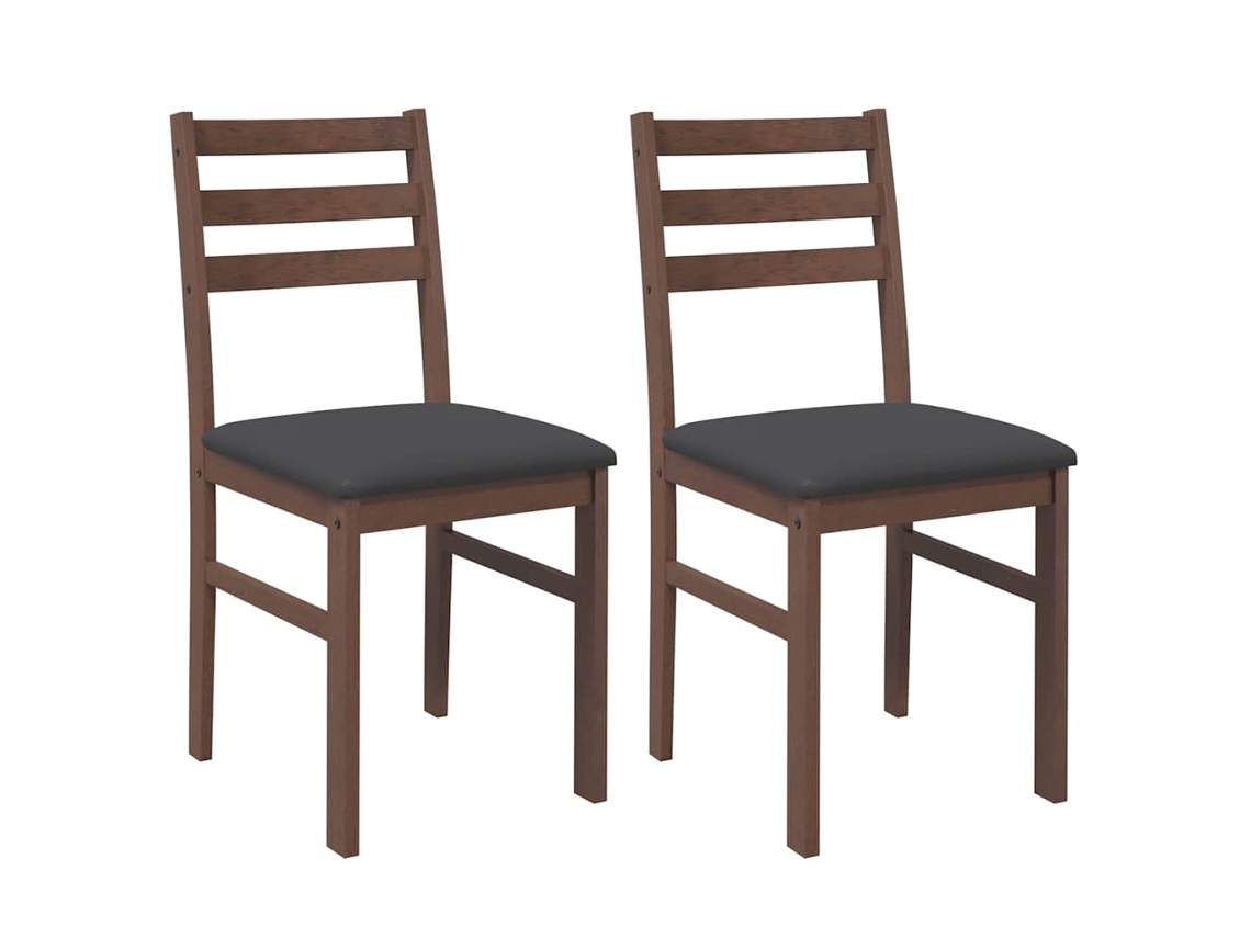 Dining Chair, Dining Chairs Vidaxl Marrom Borracha (n/a)