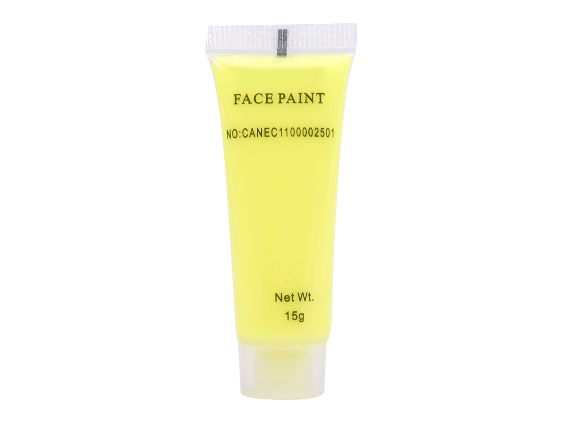 Pintura Luminescente Fluorescente Amarela Para Arte Corporal