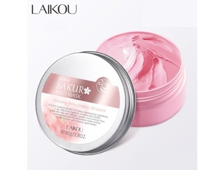 Sakura Máscara De Argila Limpeza Profunda Clareamento Reparação Lama Da Pele Máscara Facial Coreana Controle De Óleo Encolher Poros Cuidados C… Laikou