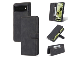 Capa De Couro Flip Horizontal Para Google Pixel 6 Azns Dream De Segunda Geração